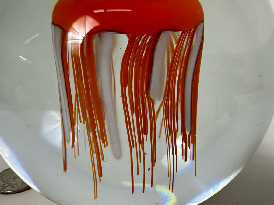 Handmade Jaroslav Svoboda Karlov Paperweight Czech Republic 4'H Retails $140	 [Photo 3]