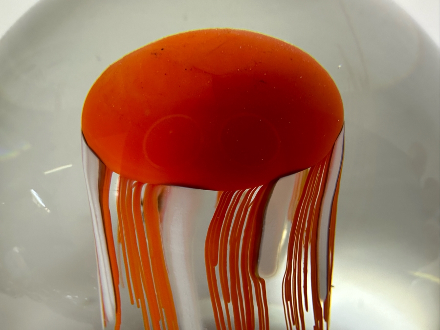 Handmade Jaroslav Svoboda Karlov Paperweight Czech Republic 4'H Retails $140	 [Photo 2]