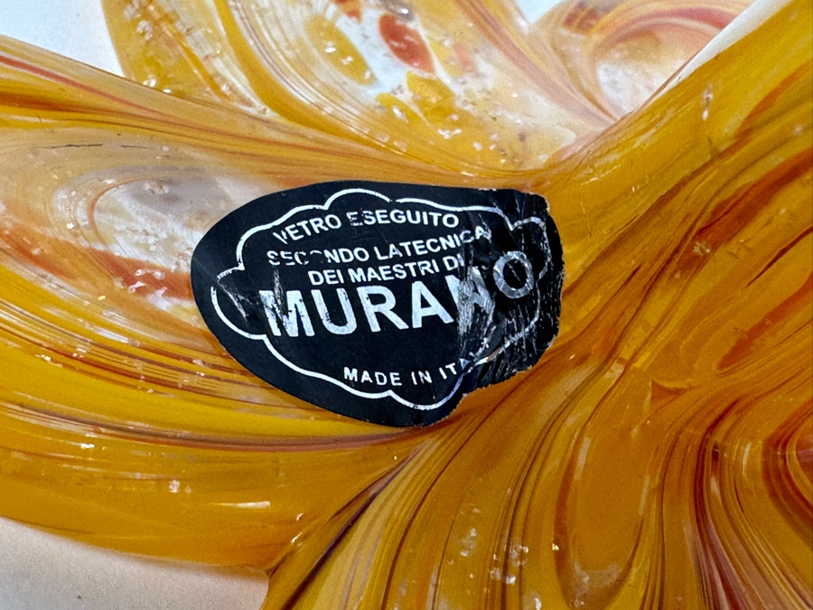 Vintage Italian Murano Glass Hand Blown Art Glass Flower Sculptures [Photo 6]