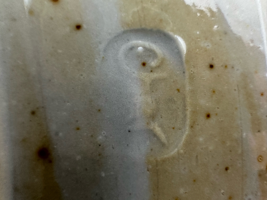 Stunning Signed Chinese Porcelain Dish With Brilliant Cosmic Purples 12.5'R X 2'H [Photo 2]