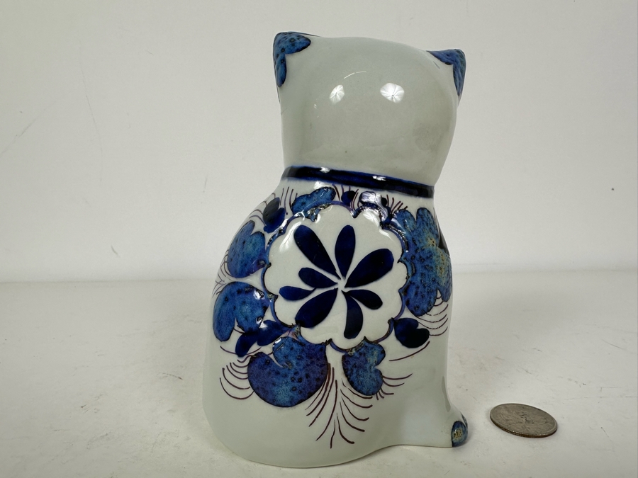 Vintage Limited Edition Royal Copenhagen Faience Fajance Cat Figurine 6'H [Photo 4]
