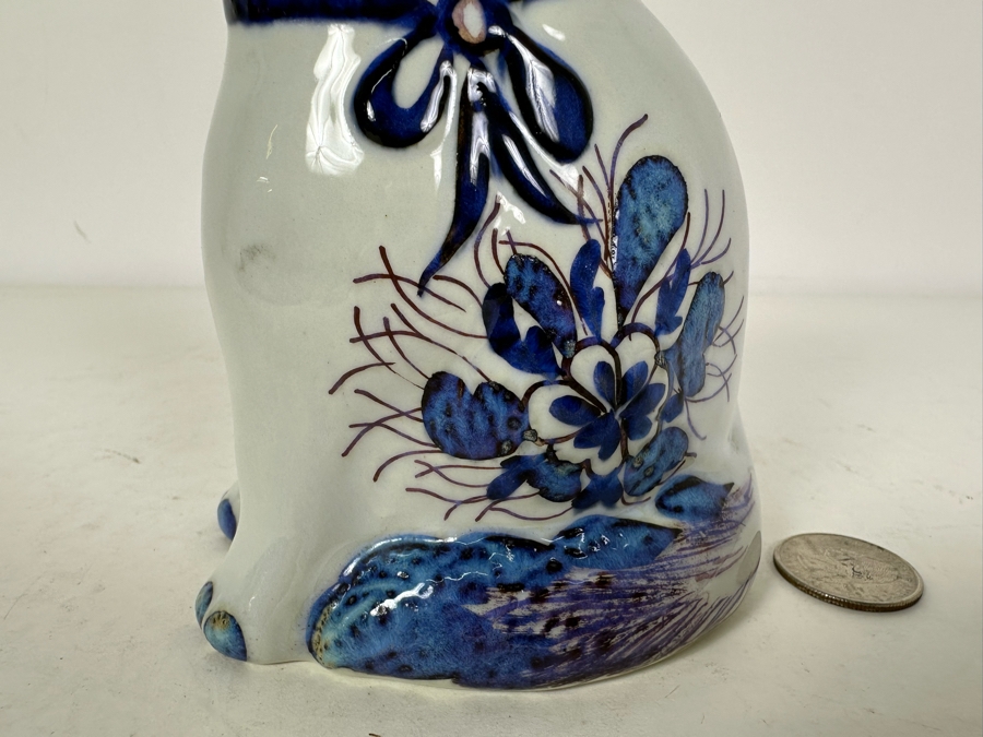 Vintage Limited Edition Royal Copenhagen Faience Fajance Cat Figurine 6'H [Photo 3]