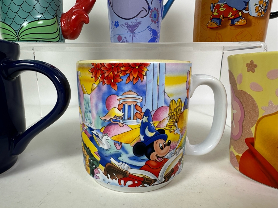 Six Walt Disney Themed Character Coffee Mugs