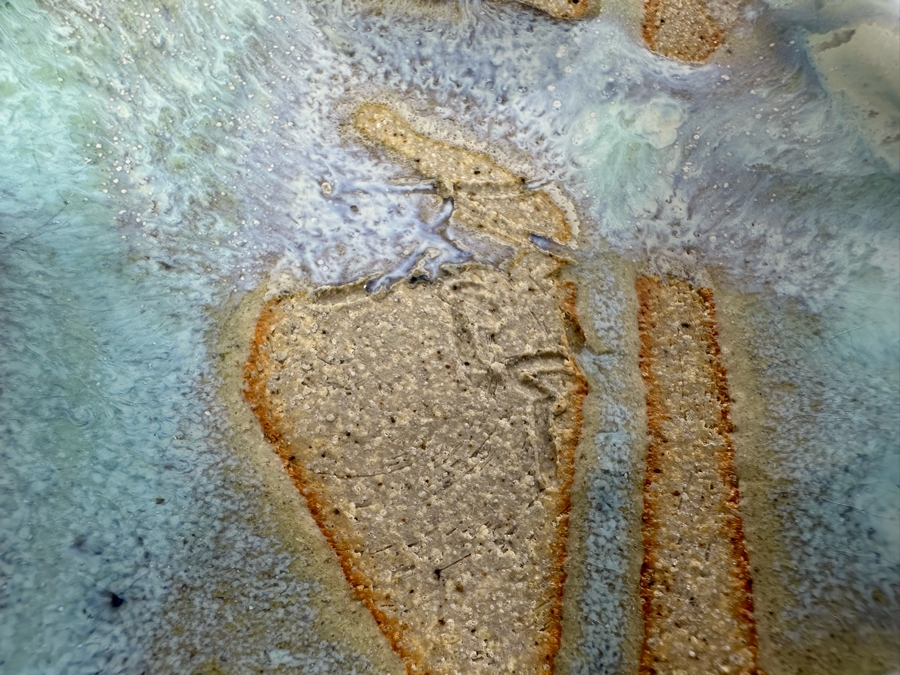 Vintage Signed Studio Pottery Footed Centerpiece Bowl 8'W X 4'H [Photo 6]