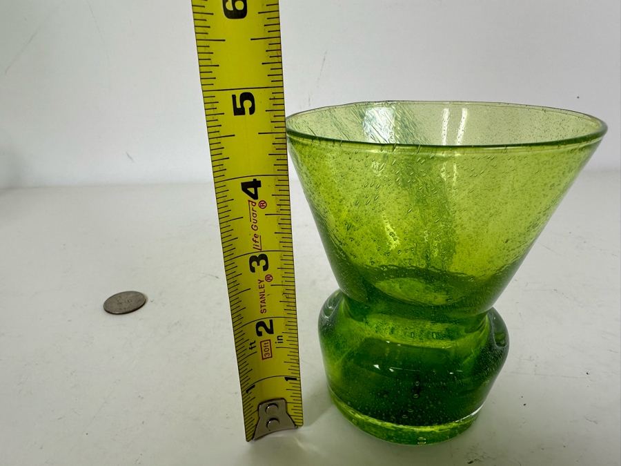 Vintage Handblown Art Glass Vase Randsfjord Glass Made In Norway [Photo 6]