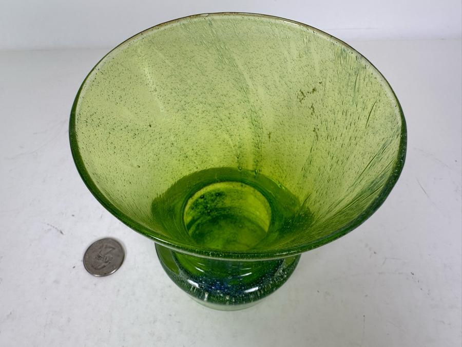 Vintage Handblown Art Glass Vase Randsfjord Glass Made In Norway [Photo 2]