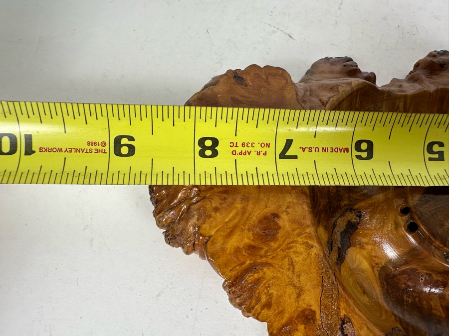 Pair Of Signed Wooden Art Boxes 3'H & 5'H And Vintage Turned Burl Bowl 8.5'W [Photo 16]