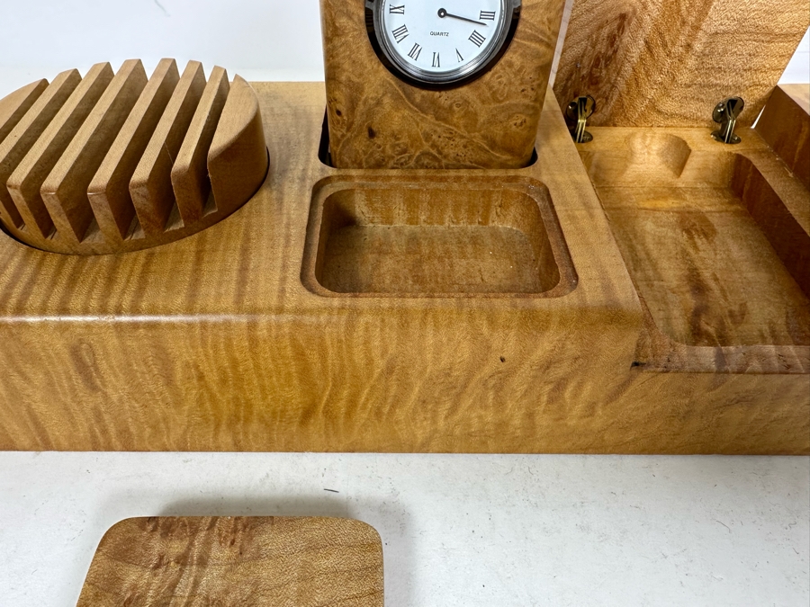 Michael Elkan Studio Wooden Desk Set Valet 13.5'W X 4.5'D X 4.5'H [Photo 5]