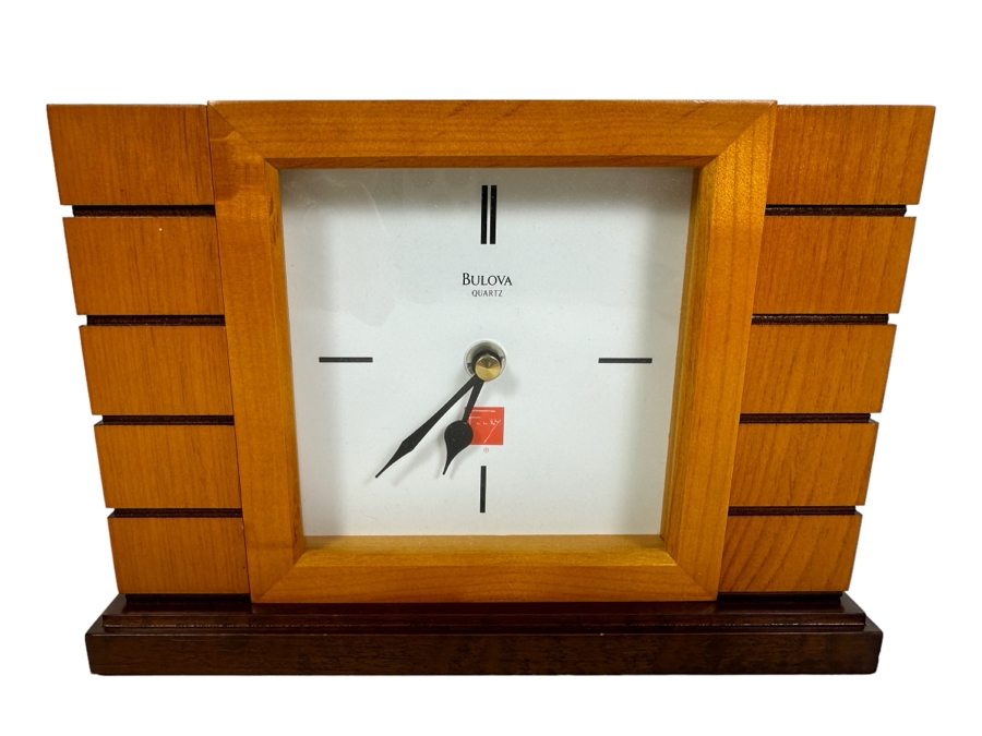 Bulova Frank Lloyd Wright Design Mantle Clock With Box [Photo 1]