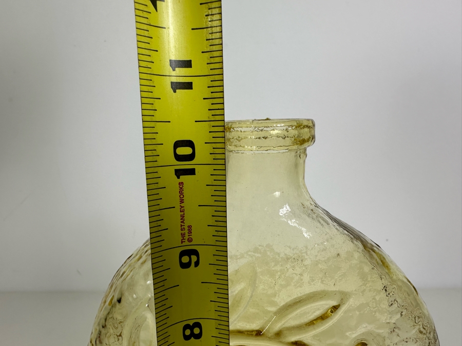 Handmade Wayne Husted For Stelvia Italy Design Bird Of Peace Decanter Bottle Amber 10.5'H [Photo 7]