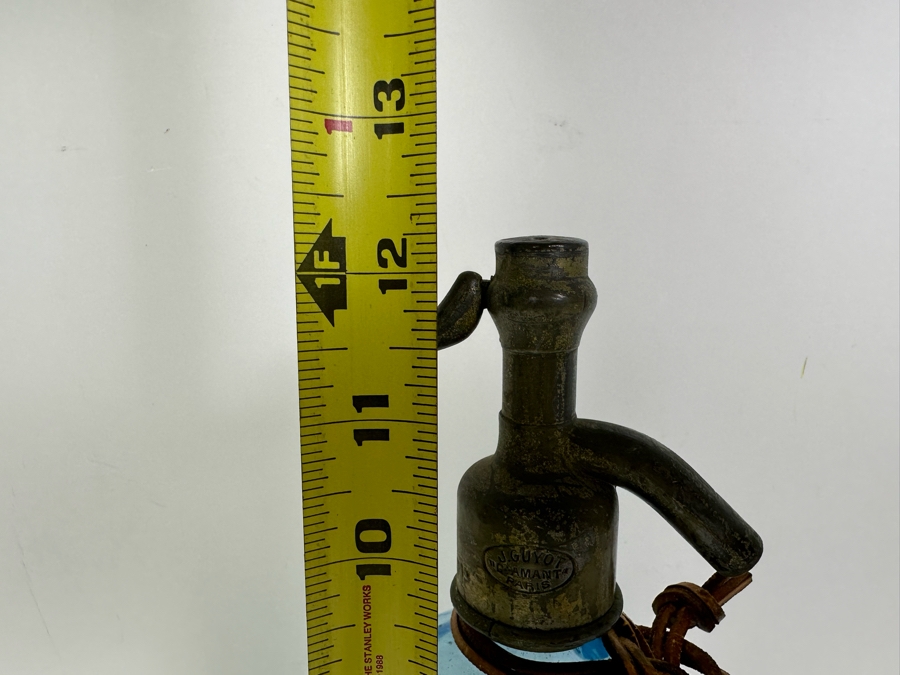 Antique Blue Glass J. Guyot Paris France Seltzer Bottle 12'H [Photo 8]
