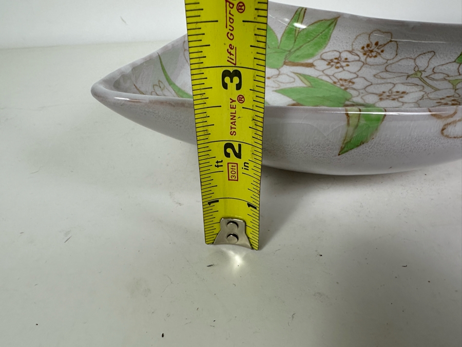 Ernestine Salerno Italy Ernestine Maiolica Handmade Ceramic Triangular Dish Tray 12'W X 11'D X 2.5'H [Photo 9]