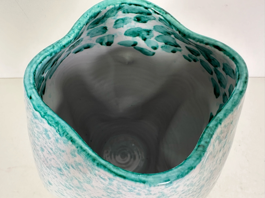 Aldo Londi Artist Signed Mid-Century Modern Bitossi Italian Ceramic Pottery Vase Handmade Personally By Aldo Londi 10.5'H [Photo 9]