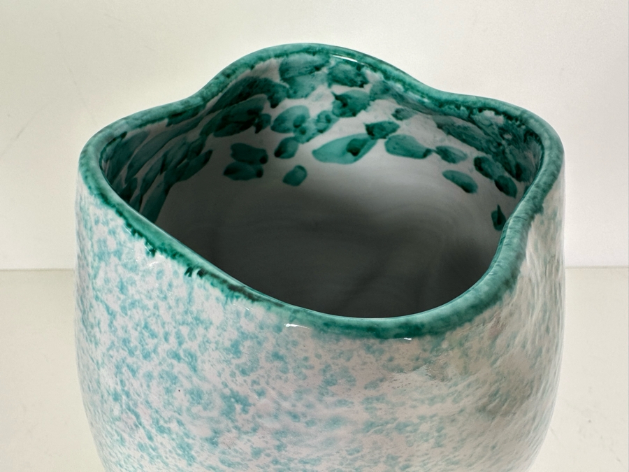 Aldo Londi Artist Signed Mid-Century Modern Bitossi Italian Ceramic Pottery Vase Handmade Personally By Aldo Londi 10.5'H [Photo 5]