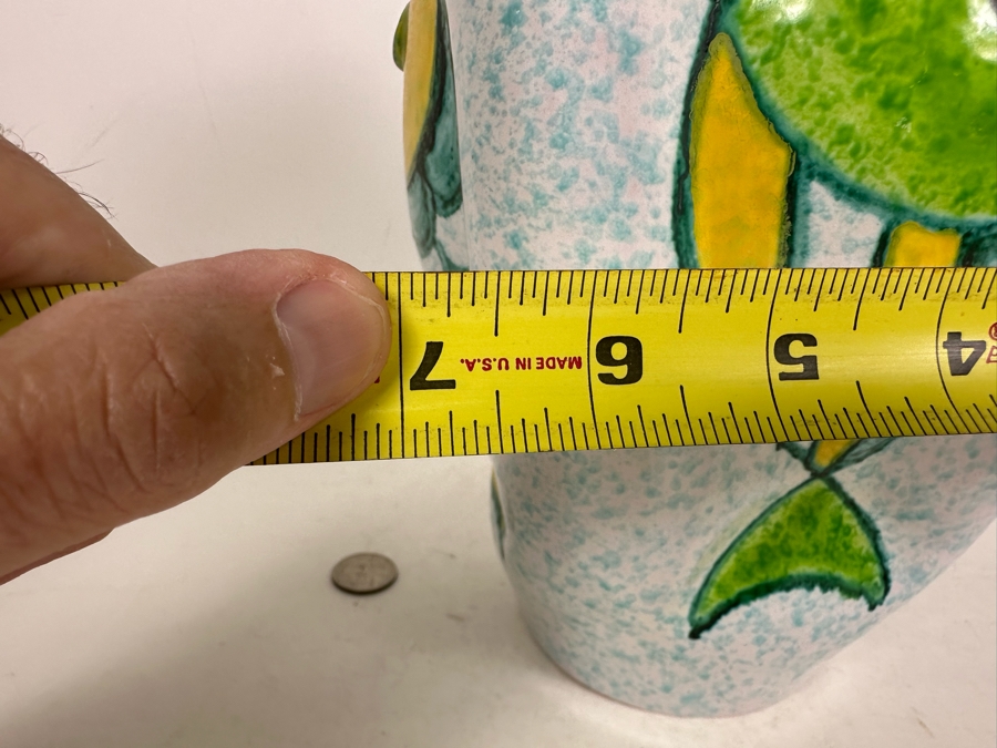 Aldo Londi Artist Signed Mid-Century Modern Bitossi Italian Ceramic Pottery Vase Handmade Personally By Aldo Londi 10.5'H [Photo 18]