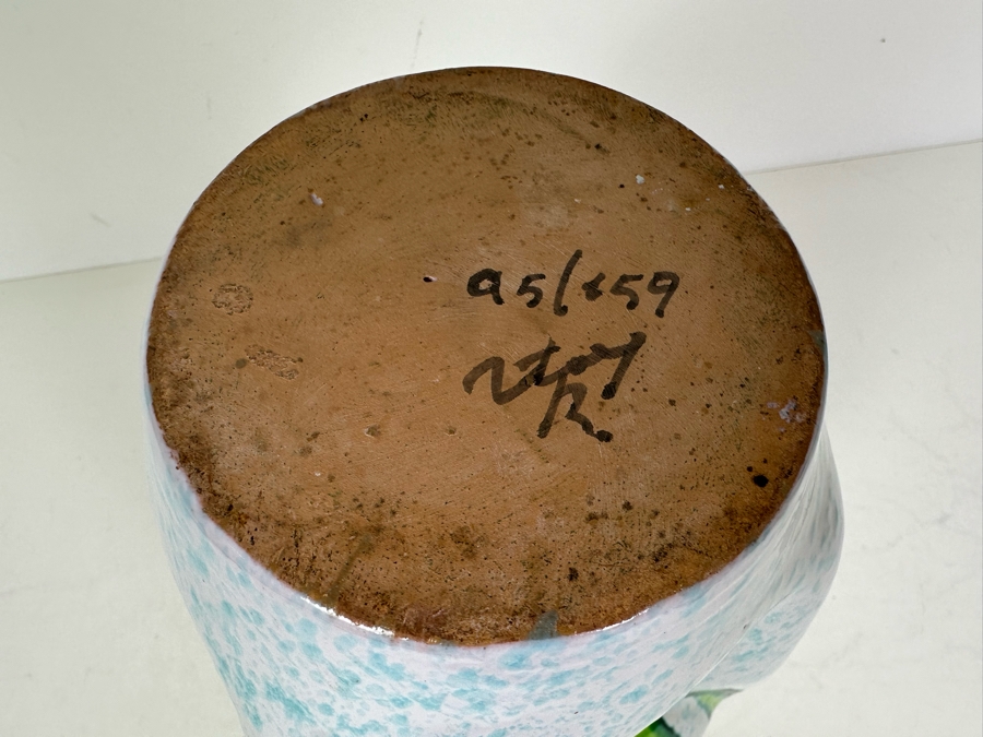 Aldo Londi Artist Signed Mid-Century Modern Bitossi Italian Ceramic Pottery Vase Handmade Personally By Aldo Londi 10.5'H [Photo 12]