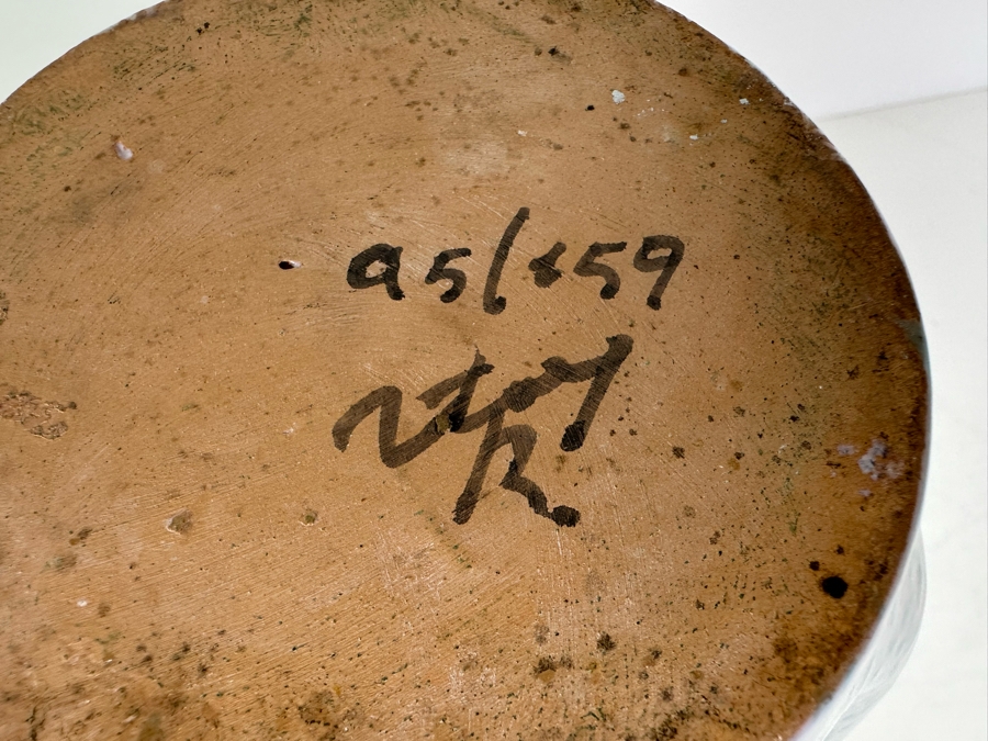 Aldo Londi Artist Signed Mid-Century Modern Bitossi Italian Ceramic Pottery Vase Handmade Personally By Aldo Londi 10.5'H [Photo 14]