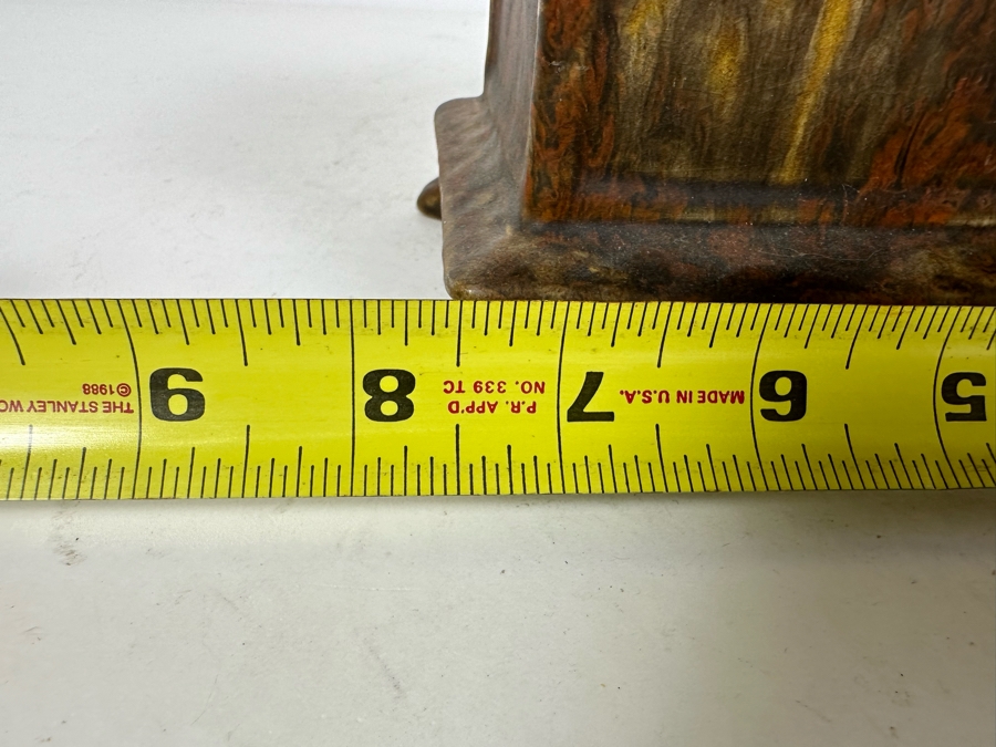 Vintage MCM Footed Ceramic Lidded Box 7.5'W X 4'D X 5.5'H [Photo 12]