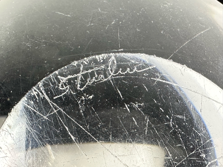 Signed Stueben Glass Centerpiece Bowl 12'W X 6.5'D X 4.5'H [Photo 6]