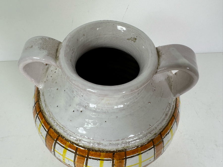 Mid-Century Modern Aldo Londi For Rosenthal Netter Art Pottery Urn Vase 8.5'H [Photo 5]