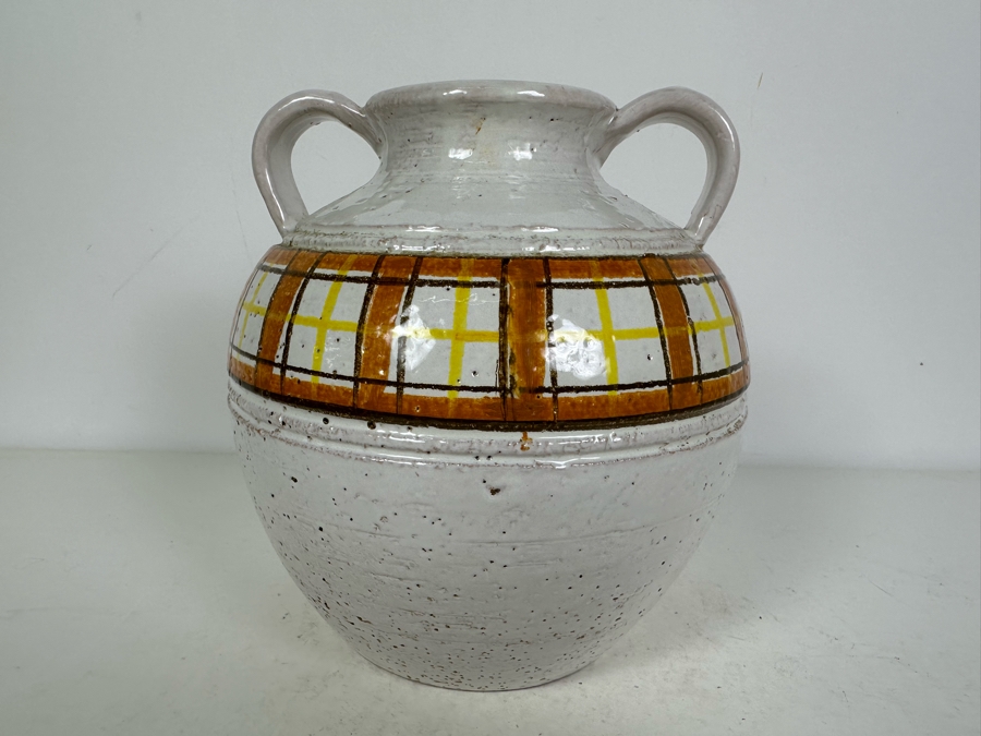 Mid-Century Modern Aldo Londi For Rosenthal Netter Art Pottery Urn Vase 8.5'H [Photo 9]
