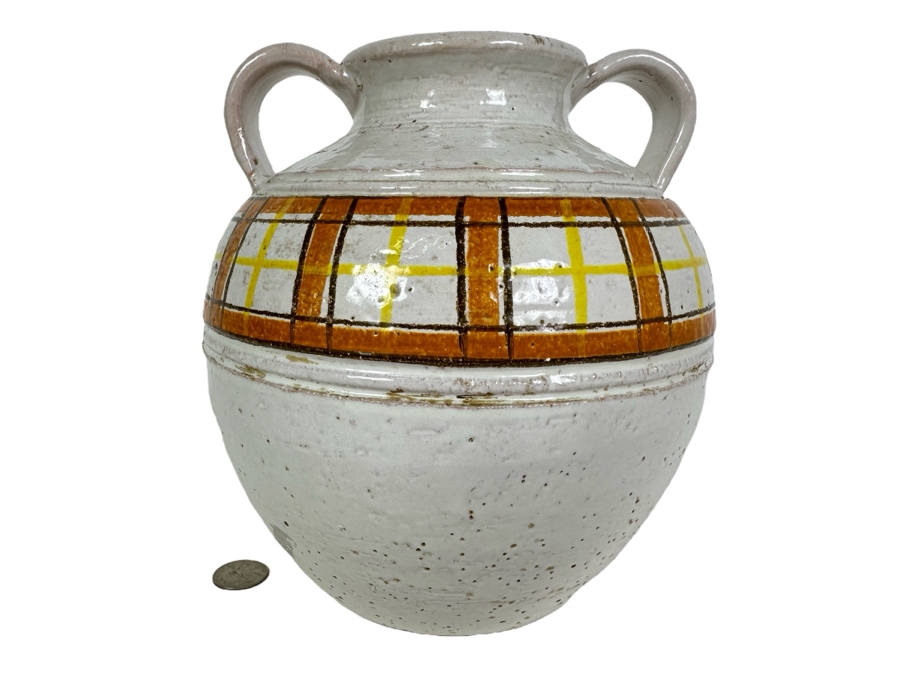Mid-Century Modern Aldo Londi For Rosenthal Netter Art Pottery Urn Vase 8.5'H [Photo 1]