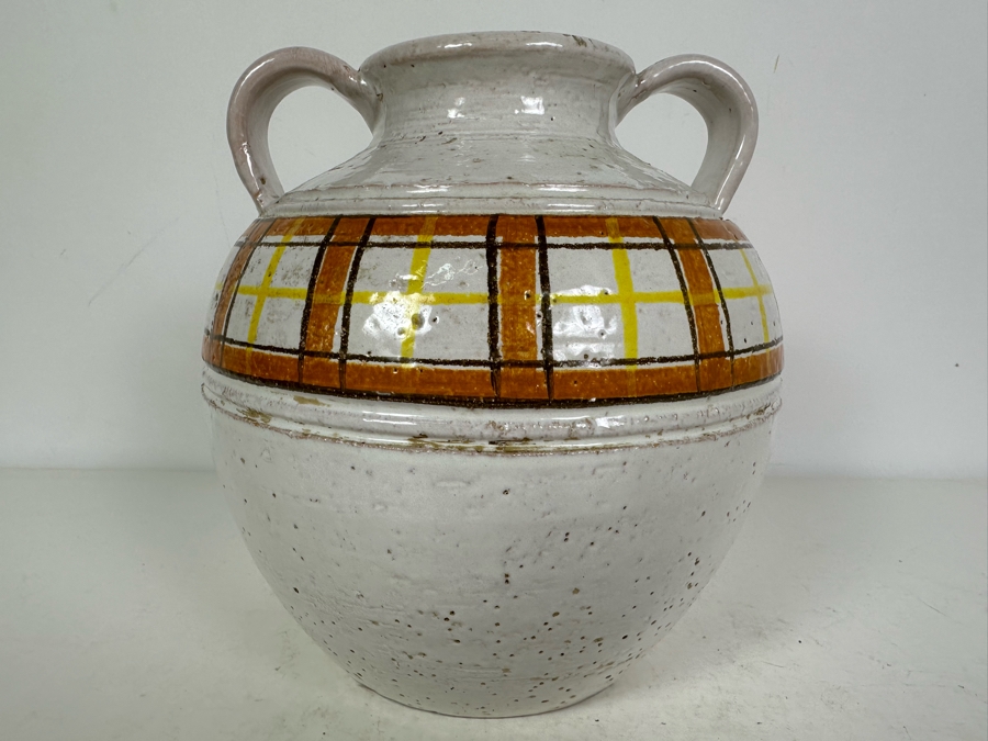 Mid-Century Modern Aldo Londi For Rosenthal Netter Art Pottery Urn Vase 8.5'H [Photo 3]
