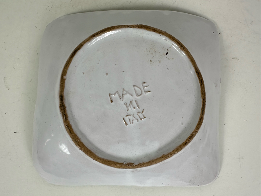 Vintage Hand Painted Italian Plate 7.5'W [Photo 2]