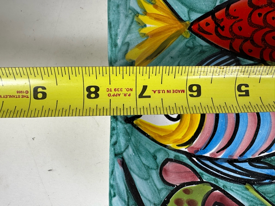 Vintage Hand Painted Italian Plate 7.5'W [Photo 3]