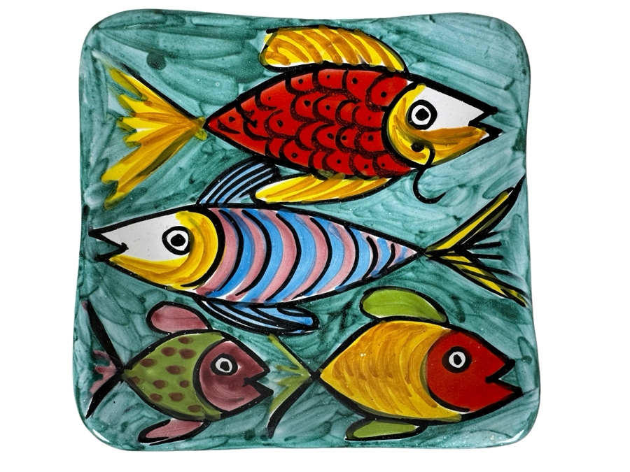 Vintage Hand Painted Italian Plate 7.5'W [Photo 1]