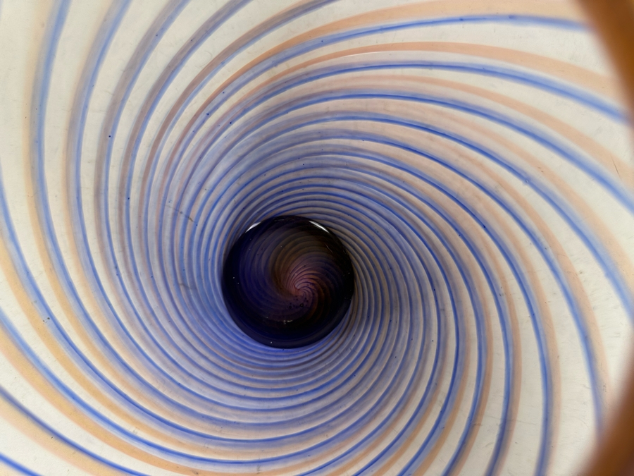 Young & Constantin Swirl Art Glass Vase 8.5'W X 10'H [Photo 7]