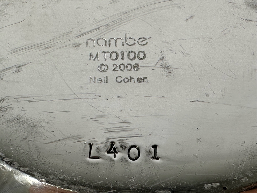 Neil Cohen For Nambe Centerpiece Bowl MT010 2008 L401 9.25'W X 6.25'D X 4.5'H [Photo 10]