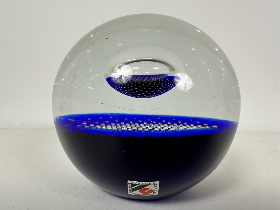 Handmade Jaroslav Svoboda Karlov Paperweight Czech Republic 4'H Retails $140 [Photo 6]