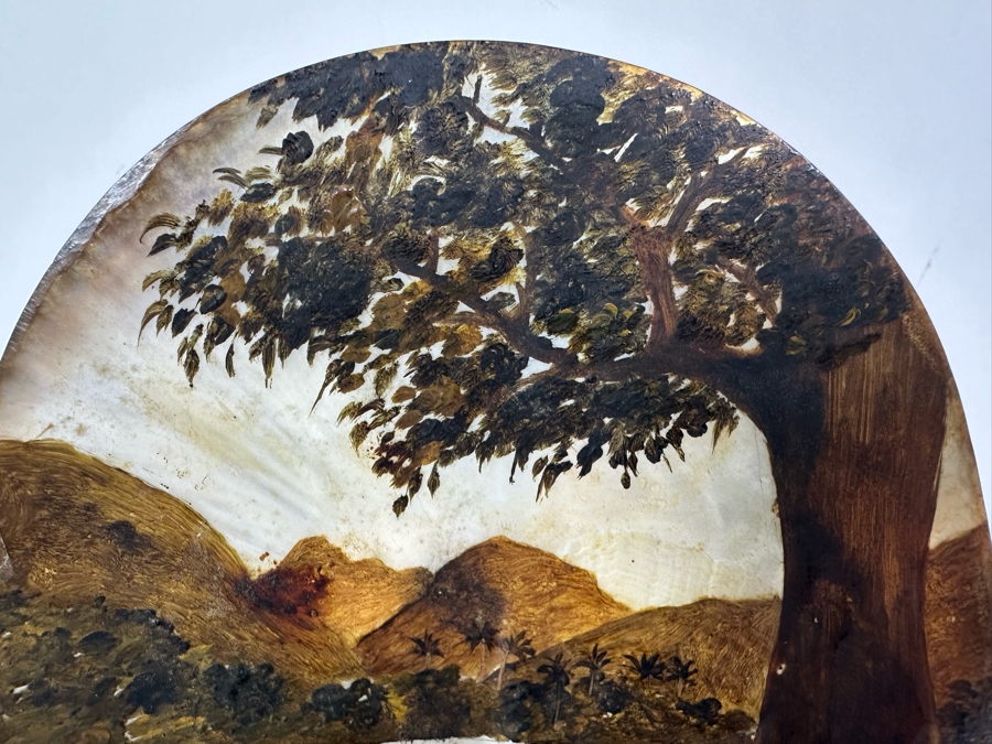 Carved Shell / Painted Shell On Reverse Box With Hidden Compartments 6'W X 7'H [Photo 6]