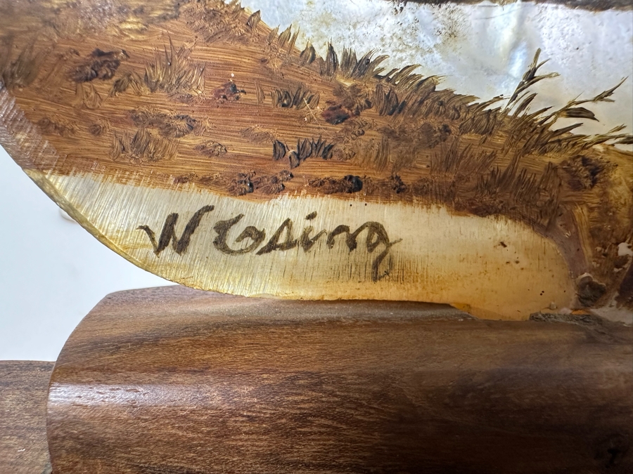 Carved Shell / Painted Shell On Reverse Box With Hidden Compartments 6'W X 7'H [Photo 5]