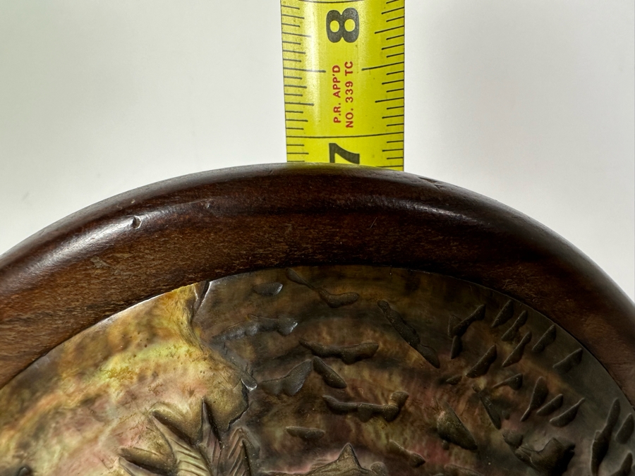 Carved Shell / Painted Shell On Reverse Box With Hidden Compartments 6'W X 7'H [Photo 9]