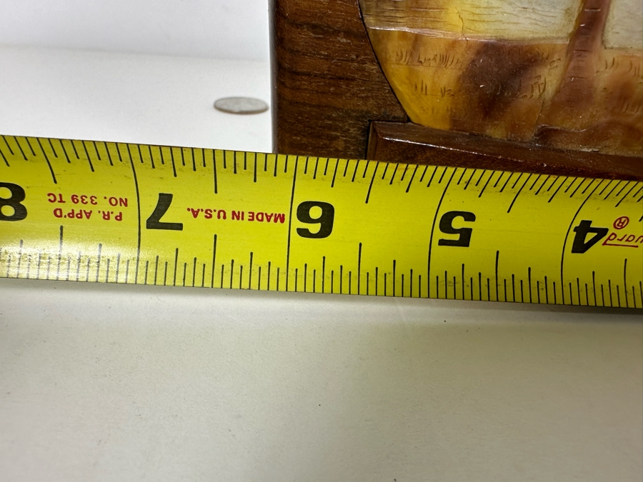 Carved Shell / Painted Shell On Reverse Box With Hidden Compartments 6'W X 7'H [Photo 8]