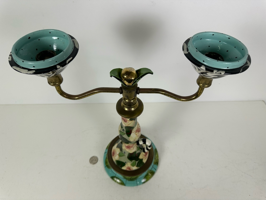 Hand Painted Candelabra 15'H [Photo 5]