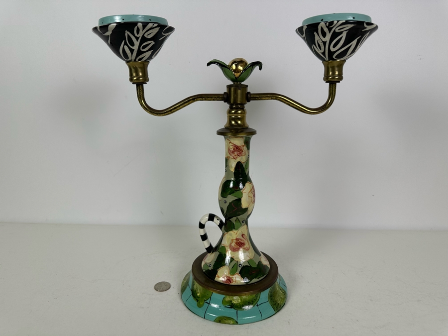 Hand Painted Candelabra 15'H [Photo 6]