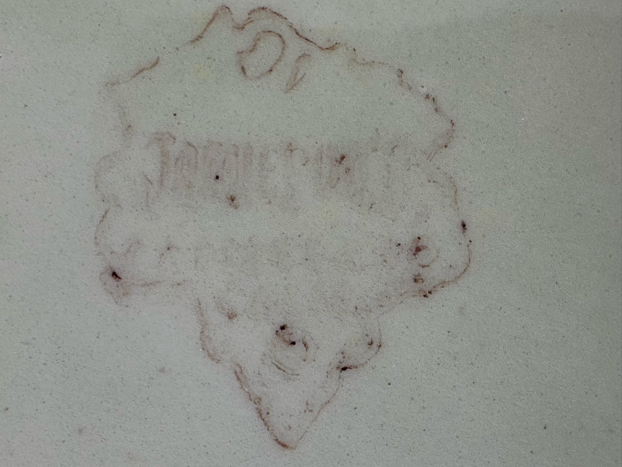 Vintage Ceramic Chip and Dip Serving Dish, Signed 15'W [Photo 6]