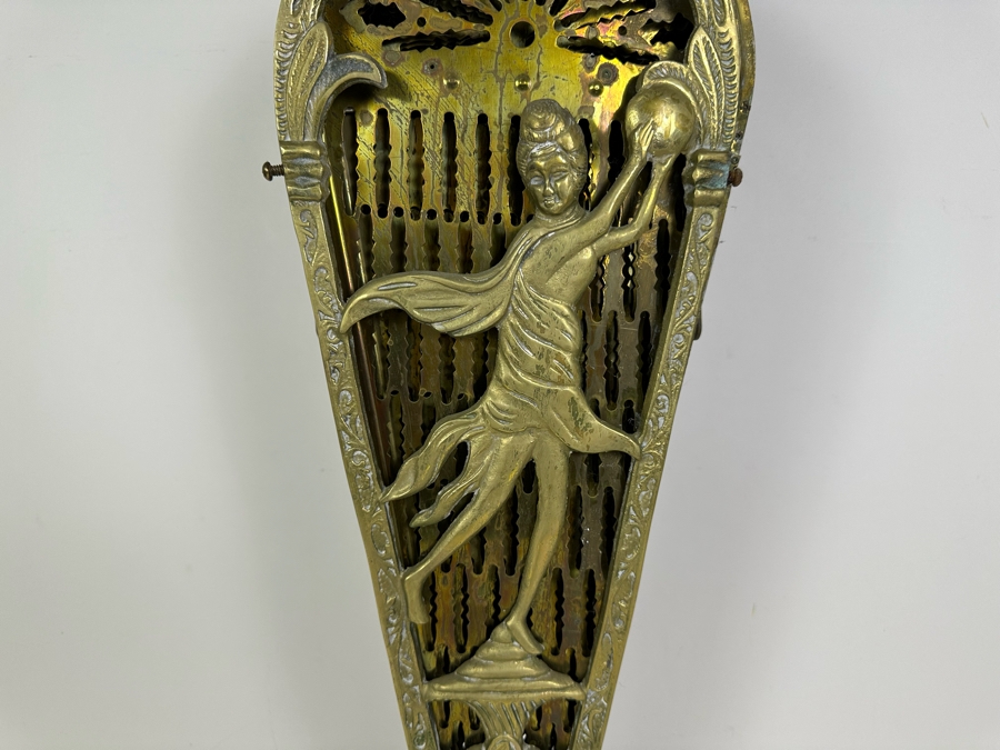 Vintage Brass Peacock Fireplace Screen 46'W x 32'H [Photo 3]