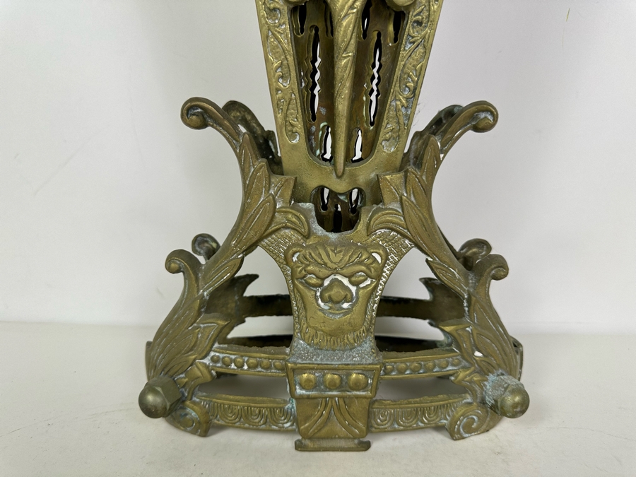 Vintage Brass Peacock Fireplace Screen 46'W x 32'H [Photo 4]