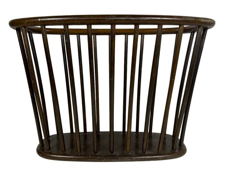 Mid-Century Wooden Magazine Rack 20.5W x 15'H [Photo 1]