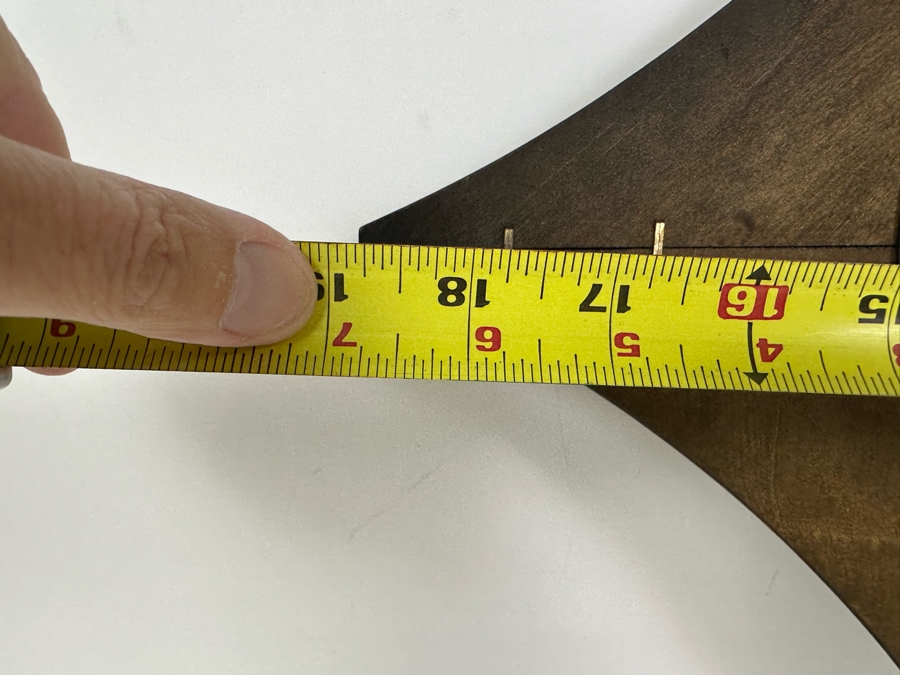 Mid-Century Wood and Metal Clock, Not Working 24'H x 19'W [Photo 6]