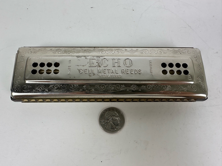 Vintage M. Hohner Harmonica Made in Germany 7'W [Photo 6]