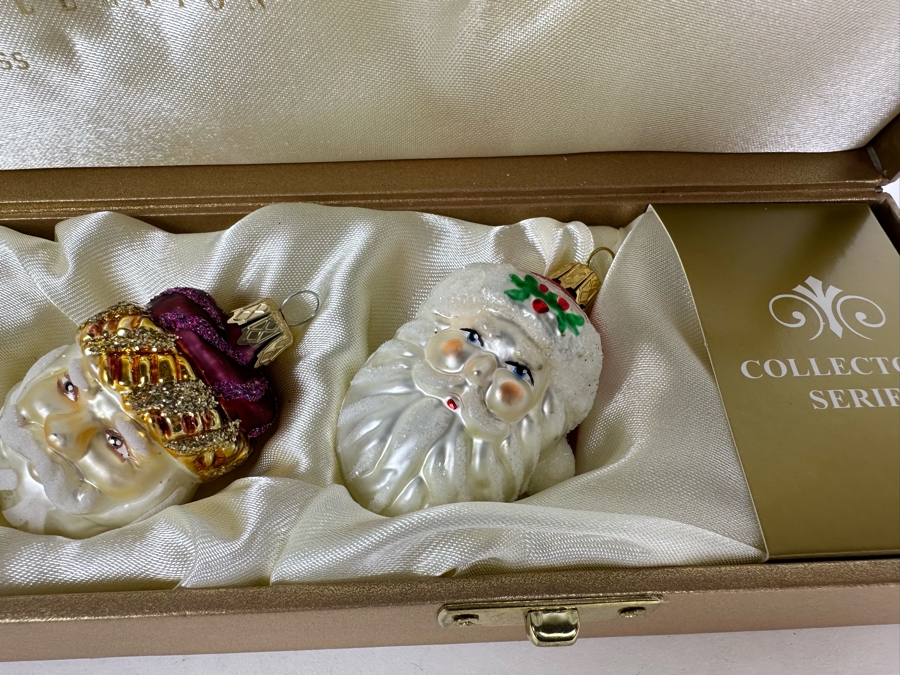 Black Forest Collection Glass Santa Claus Ornaments [Photo 4]