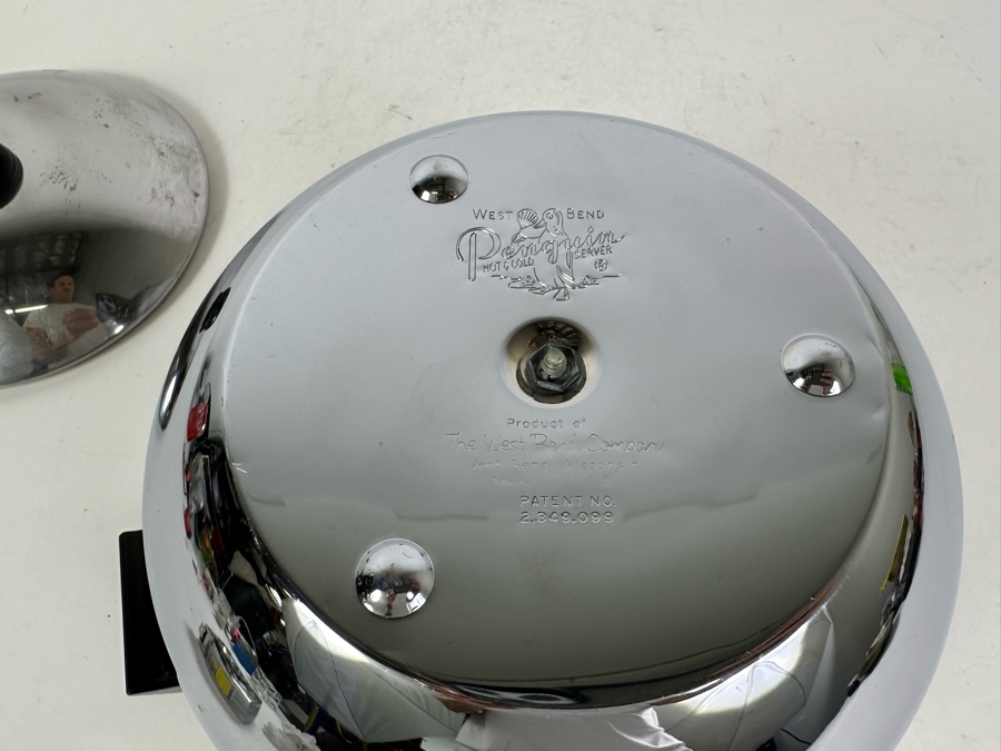 Vintage West Bend Penguin Hot and Cold Server 8.5'H [Photo 3]