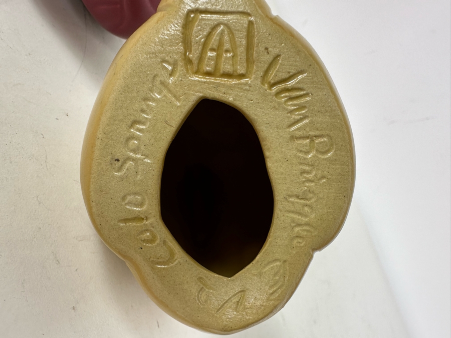 Set of 3 Signed Art Pottery Van Briggle Red, Yellow and Blue Bunny Rabbits [Photo 9]