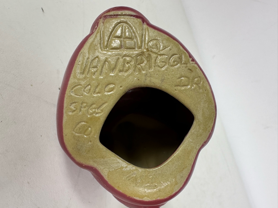 Set of 3 Signed Art Pottery Van Briggle Red, Yellow and Blue Bunny Rabbits [Photo 8]