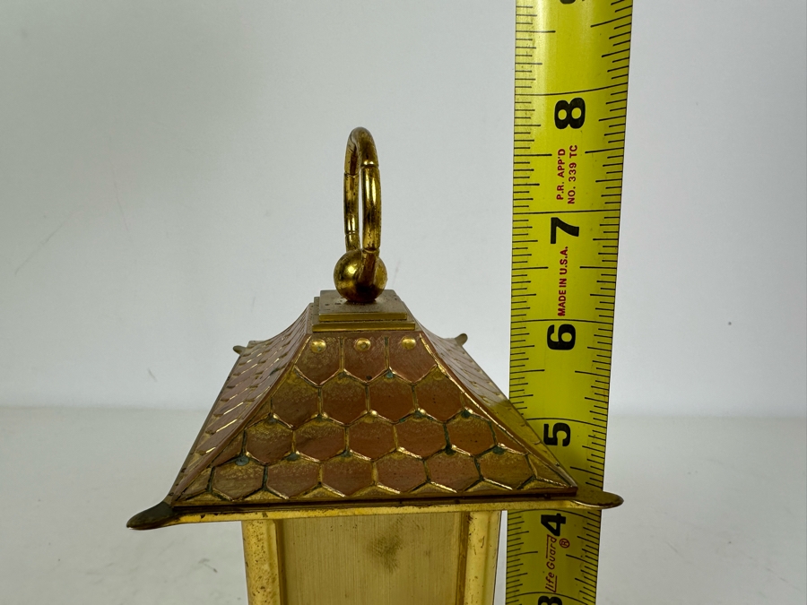 1980s Tiffany and Co. Brass Pagoda Clock, Not Working 4'W x 3'D x 8'H [Photo 13]